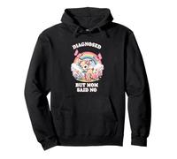 Diagnosed But Mom Said No Cute Deer Rainbow Pullover Hoodie