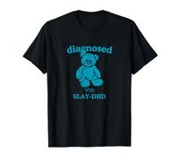 Diagnosed With Slay-DHD Funny Bear Vintage Mental Health T-Shirt