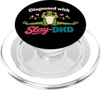 Diagnosed With Slay-DHD Funny Frog Meme ADHD PopSockets PopGrip for MagSafe