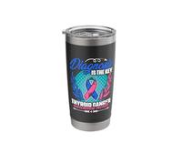 Diagnosis is The Key Support Thyroid Survivor Thyroid Cancer Stainless Steel Insulated Tumbler