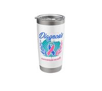 Diagnosis is The Key Support Thyroid Survivor Thyroid Cancer Stainless Steel Insulated Tumbler