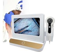 Diagnostic Scalp Analysis Skin Diagnosis Hair Analyzer 50-200X 10inch Digital Microscope Follicle Analyser, Multi Functional Follicle Analyser for
