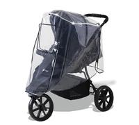 Diago Universal Rain Cover Tricycle Buggy, 3 Wheel Raincover with Reflectors and Utensil Bag, Pushchair, Stroller, Prams Accessories