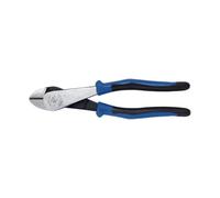 Klein Tools Diagonal Cutters, Angled Pliers for Small Areas, 8-Inch Heavy Duty Pliers Cut ACSR and More J2000-48, Blue/Black