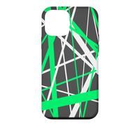 Diagonal Dynamics Green and White Case for iPhone 12 mini