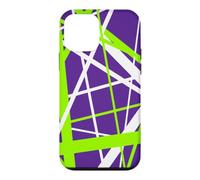 Diagonal Dynamics Lime-Green and White Case for iPhone 12 mini