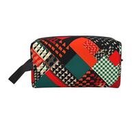Diagonal Geometric Pattern Portable Large-Capacity Travel Toiletry Bag (Print Models) Waterproof Makeup Storage Bag for Men and Women for Business Trips, Fitness, Bathroom, Daily Storage