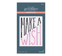 Diagonal Make a Wish Betterpress Plate