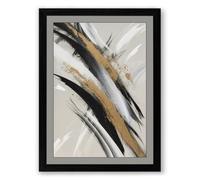 Diagonal Movement Minimalist Framed Wall Art Print A2 (59.4×42cm) Black, Wall Decor for Living Room, Bedroom, Office & Home, Ready to Hang, Art Gift