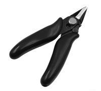 Diagonal Pliers 3.5 inch for Wire Cutting - High Carbon Steel Side Cutter with Comfortable PVC Handle, Spring-Loaded Automatic Rebo