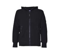 Diagonal Raised Fleece Hooded Full Zip Sweatshirt S