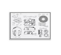 Diagram for Combination Sound & Picture Device Poster Industrial Design Scheme Poster Decorative Painting Canvas Wall Posters And Art Picture Print Modern Family Bedroom Decor Posters 16x24inch(40x60c