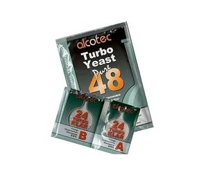DIAH Alcotec 48 Pure Turbo Yeast 135g and Alcotec Turbo Klar - High Power DIY Distillery Yeast for Fast Fermentation - Reaches 20% ABV in 5 Days - Extreme Pure Technology for Cleaner Tasting Spirits