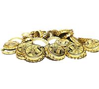 DIAH DO IT AT HOME 100 Pack Gold Crown Caps 26mm with Grain & Mug Print - Decorative Beer Bottle Tops for DIY Homebrew Craft Beer & Cider - Airtight Sealing Crowns (Set of 100)