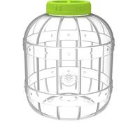 DIAH DO IT AT HOME 10L PET Plastic Fermenter Jar with Wide Neck - Shatterproof BPA-Free Brewing Barrel for DIY Homebrew Wine, Beer, Cider, Kombucha, Pickling & Food Storage (10 Litre)