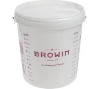 DIAH DO IT AT HOME 15L Fermentation Bucket with Airlock & Bung - Graduated Scale 1-12L - Professional DIY Homebrew Container for Beer & Wine - Food Safe BPA-Free Plastic (Set Without Tap)