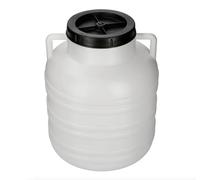 DIAH DO IT AT HOME 20L Plastic Barrel with Airtight Screw Lid & Handles - Food Grade Storage Container for DIY Brine Pickling Sauerkraut, Cabbage & Cucumbers - Heavy Duty Fermentation Keg (20 Litre)