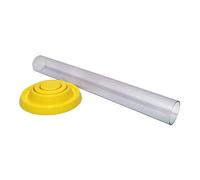 DIAH Do It At Home 21cm (200ml) Plastic Hydrometer Test Jar - Clear Trial Cylinder Tube for Specific Gravity & ABV Readings, DIY Homebrew Beer, Wine & Cider Making