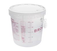 DIAH DO IT AT HOME 30L Clear Fermentation Bucket with Lid & Airlock - Professional Homebrew Fermenter with Liter Scale & Recipes - BPA-Free Food Grade Plastic for DIY Wine, Beer, Cider & Mead