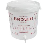 DIAH DO IT AT HOME 30L Fermentation Bucket Set - Complete Homebrew Kit with Tap, Bubbler Airlock & Graduated Scale - Food-Grade Plastic Fermenter for DIY Beer, Wine, Cider & Cheese Making (30 Litre)