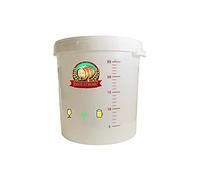 DIAH DO IT AT HOME 30L Fermentation Bucket Set with Lid & Bung - Complete Homebrew Fermenter Kit with Graduation Scale - BPA-Free Food Grade Plastic for DIY Wine, Beer, Cider
