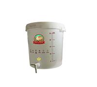 DIAH DO IT AT HOME 30L Fermentation Bucket with Tap & Lid - Professional Homebrew Fermenter with Graduation Scale, Bung & Hole - BPA-Free Food Grade Plastic for DIY Wine, Beer, Cider & Mead