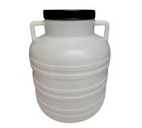 DIAH DO IT AT HOME 30L Plastic Barrel with Airtight Screw Lid & Handles - Food Grade Storage Container for DIY Brine Pickling Sauerkraut, Cabbage & Cucumbers - Heavy Duty Fermentation Keg (30 Litre)