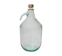 DIAH Do It At Home 5L Large Glass Carboys with Leakproof Screw Cap - Reusable Brewing Demijohn Fermentation Vessels for Homemade Wine, Hard Cider, Spirits & Liquid Storage