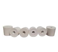 DIAH DO IT AT HOME 6 Pack White Rubber Bungs Ø 28mm - Bored/Drilled Tapered Stoppers to Fit Standard 5L Glass Demijohns & Carboys - Homebrew Wine, Beer & Cider Airlock Fitting (Set of 6)