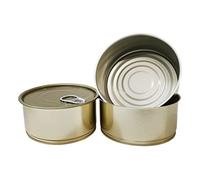 DIAH DO IT AT HOME 72 x 300ml (10.1 oz) Empty Steel Tin Cans with Easy-Open Lids - Bulk Metal Canned Food Packaging for Long Term Storage, Meat Preserving, Survival Prepping & DIY Crafts