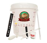 DIAH Do It At Home Complete Homebrew Starter Kit - 25L Fermentation Bucket with Tap, Triple Scale Hydrometer, Airlock, Syphon & Steriliser for DIY Beer, Wine & Cider