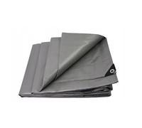 DIAH DO IT AT HOME Heavy Duty Grey Tarpaulin 200 GSM Ground Sheet Multipurpose Waterproof Furniture Caravan Cover Camping Ground Sheet Multipurpose (10M X 15M)