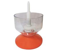 DIAH DO IT AT HOME LUX Bottle Rinser with Transparent Basin - Fast & Efficient Manual Bottle Washer for DIY Beer & Winemaking - Professional Sterilizer Pump for Quick Sanitizing