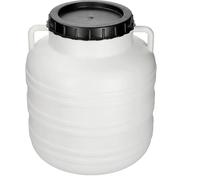 DIAH DO IT AT HOME Plastic Barrel with Lid for Brine Pickling, Preserves, Fermentation, Storage and Transportation, Handle (10 L)