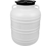 DIAH DO IT AT HOME Plastic Barrel with Lid for Brine Pickling, Preserves, Fermentation, Storage and Transportation, Handle (60 L)