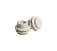 DIAH DO IT AT HOME Set of 2 Rubber Bungs for Fermenter Lid - 1x Drilled Airlock Grommet & 1x Solid Blank Stopper for DIY Homebrew Beer Bucket, Winemaking Demijohn & Carboy Sealing