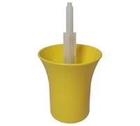 DIAH DO IT AT HOME Yellow Eco Bottle Rinser - Fast & Efficient Manual Bottle Washer for DIY Beer & Winemaking - Professional Sterilizer Pump for Quick Glass Bottle Sanitizing - Eco-Friendly