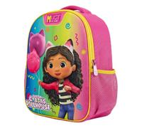 Diakakis Gabby's Dollhouse Kids Backpack - 3D EVA Preschool Bag | Lightweight with Bottle Pockets & Reinforced Straps | Kindergarten School Bag for Girls