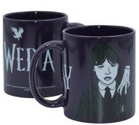 Wednesday Ceramic Mug 340ml | Gothic Coffee & Tea Cup for Hot & Cold Drinks | Durable, Microwave & Dishwasher Safe | Spooky & Aesthetic Gift for Fans | Purple Design