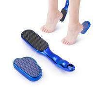 Diakey 2 Pack Nano Glass Foot File Callus Remover, Hard Skin Remover Foot Scraper Scrubber Grater for Dead Skin, Cracked Heels, Professional Pedicure Tools, Blue