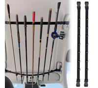Diakey 7 Rod Fishing Rod Holder for Truck, Car Fishing Pole Storage Roof Rack for Vehicle SUV Wagon Van Jeep Carrier, 80-130cm Adjustable with 3-Point Buckle, 2 Pack