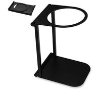 Diakey Portable Coffee Maker Stand, Foldable Aluminum Pour Over Coffee Dripper Holder for Espresso Machines, Compact for Camping & Home Use, 1 Piece Black