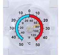 Dial/Analogue Indoor/Outdoor stick on Garden Window thermometer