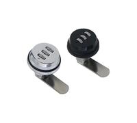 Dial and Latch Combination Lock for Mailbox Cabinet Door Metal Distribution Box Cam for Drawer File Cabinet Lock 1Pcs(Chroming-20mm)