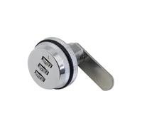 Dial and Latch Combination Lock for Mailbox Cabinet Door Metal Distribution Box Cam for Drawer File Cabinet Lock 1Pcs(Chroming-25mm)