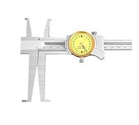 Dial Caliper Long Jaw Internal Size Measurement Tool, Precision Double Groove Design for Accurate Inner Diameter Readings
