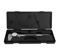 Dial Calipers Stainless Steel, High Precision Vernier Caliper 0-200mm 0.02mm Resolution - Shockproof Design, Processed Scale, Ideal for Metalworking and Engineering