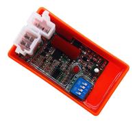 Dial Code Adjustable Igniter Chip for Motorcycle Ignition Systems, Transparent Housing, AC DC Conversion, Compatible with CG125, GY6, 110 and DY Series