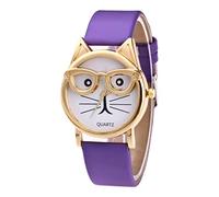 Dial Fashion with Glasses Watch Strap Quartz Women's Women's Watch Womens Wrist Watches