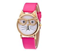 Dial Fashion with Glasses Watch Strap Quartz Women's Women's Watch Womens Wrist Watches